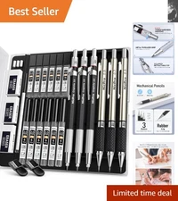 Versatile 6PCS Mechanical Pencil Kit: Writing, Sketching & Drawing Essentials