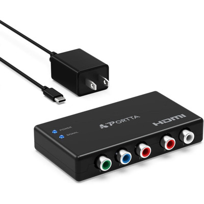 Component zu HDMI Konverter RGB YPbPr Audio Video Adapter 1080P für PS2 PS3
