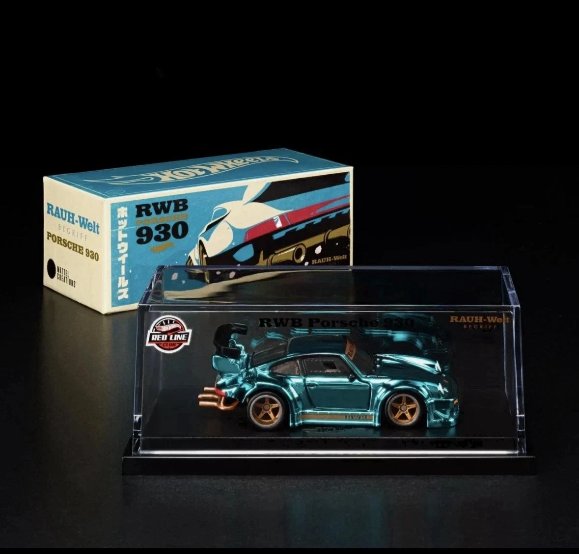 ミニカー Hot Wheels PORSCHE RWB Hot Wheels Rlc Porsche 930 Rwb 2025 Exclusivo Azul | Parcelamento