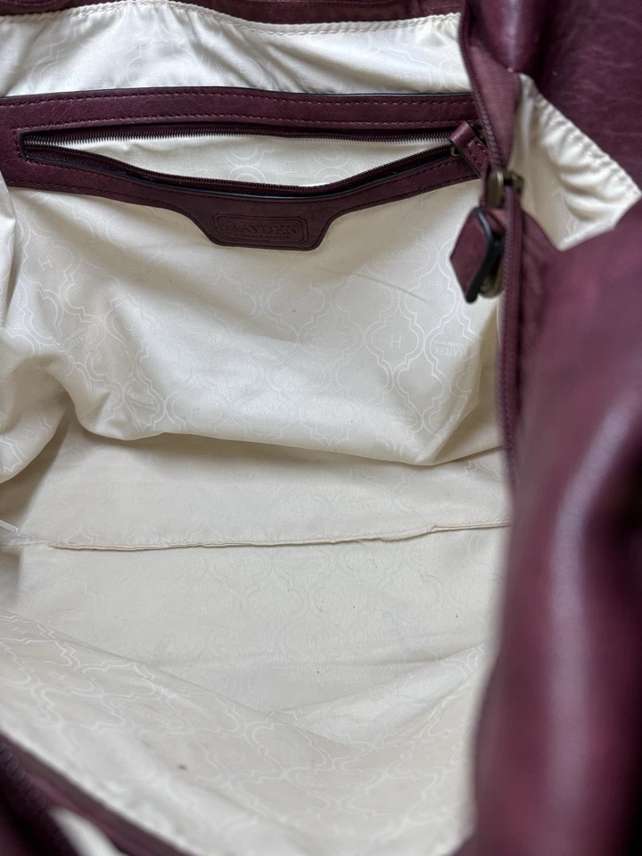 Bolso de Hombro Hayden-Harnett Cuero Rojo Savannah Boho Foto 4 de 4