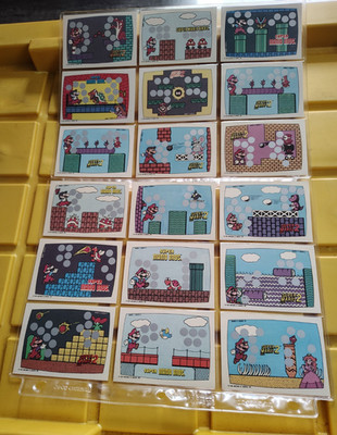 18 Nintendo 1989 Topps Super Mario Bros & Super Mario Bros. 2 Scratch Off Cards