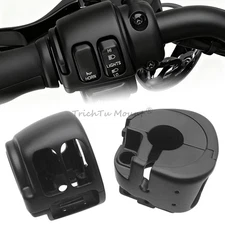 Handlebar Control Switch Housing Covers Fit For Harley Dyna Sportster XL Softail