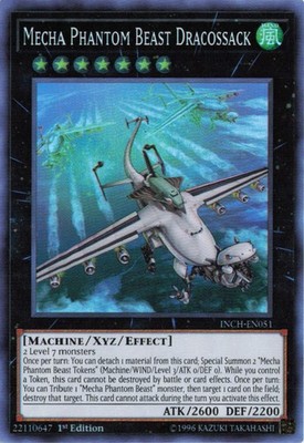 Mecha Phantom Beast Dracossack Super Rare INCH-EN051 NM