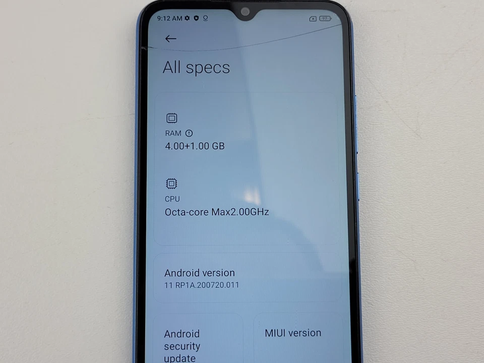 Xiaomi Redmi 10A (220233L2C) 64GB (GSM Unlocked) Dual SIM - CRACKED - H3875 - Image 4 of 4