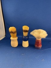 Three Vintage Shaving Brushes 1 Made Rite And 2 Unknown