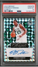 KENDRICK PERKINS 2024 PANINI MOSAIC  SCRIPTS AUTO PSA 10