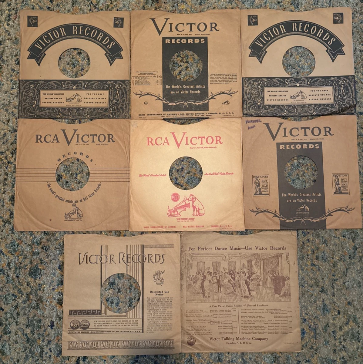 RARE!!!! VICTOR カンパニー・スリーヴ 78rpm Las mejores ofertas en RCA Victor discos de vinilo de 78 RPM | eBay