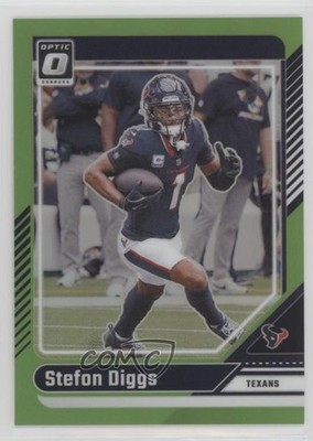 2024 Panini Donruss Optic Lime Green Prizm 48/50 Stefon Diggs #78 pe8