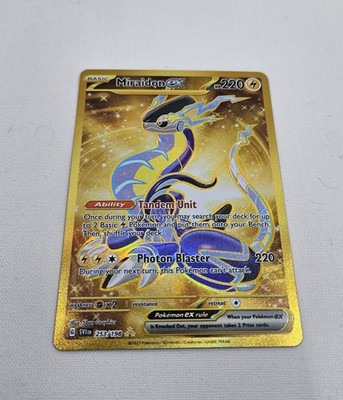 Miraidon ex Gold Hyper Rare - 253/198 - Scarlet & Violet Base Pokemon 2023  | eBay