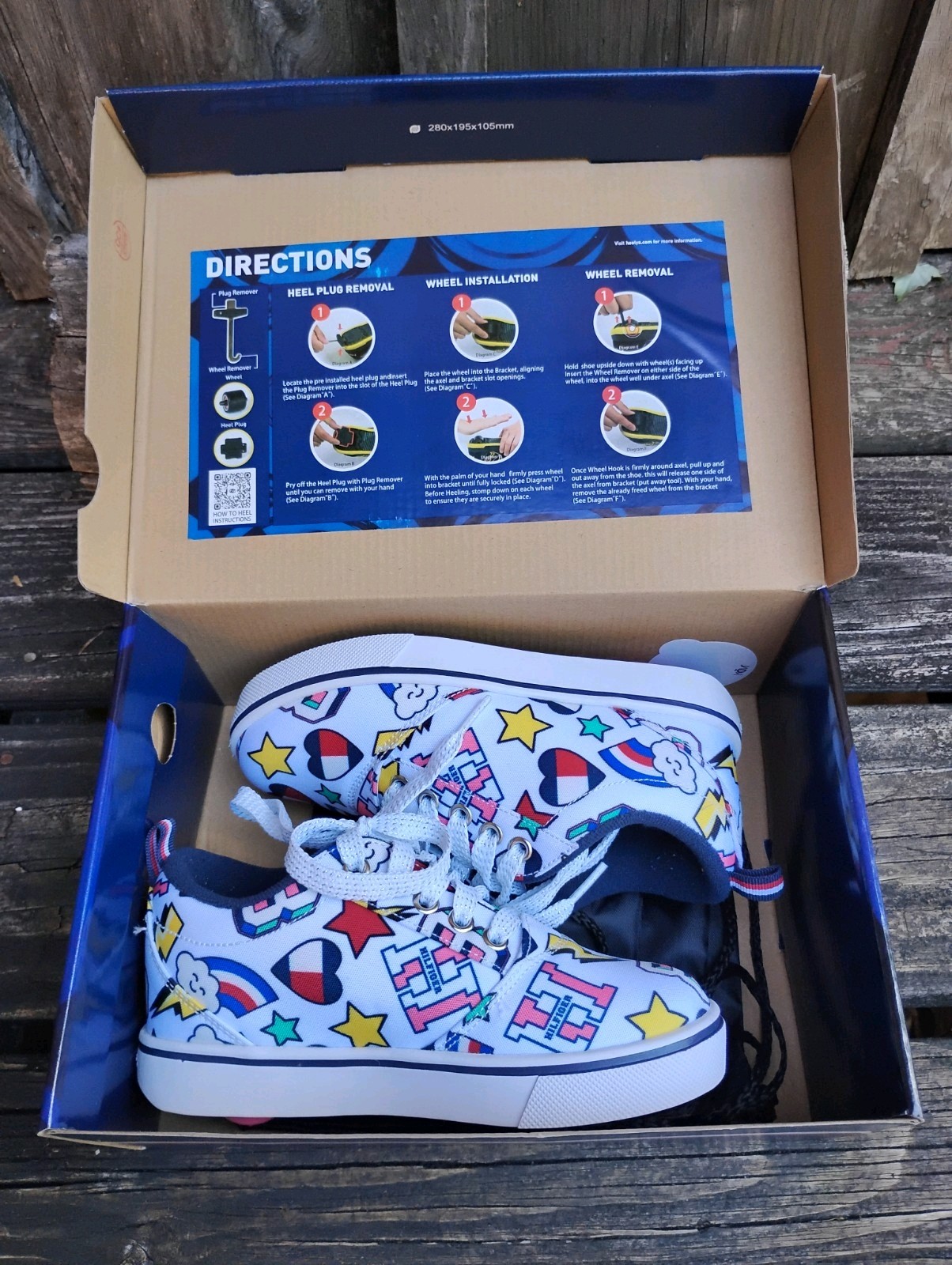 Tommy Hilfiger Heelys Pro 20: White/Multi: Kids 1Y 