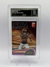 2022 Donruss Elite Ja’marr Chase 20/75 Full Throttle Purple GMA 10
