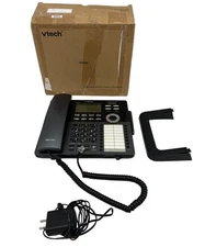 Vtech VDP658 ErisTerminal SIP DECT Cordless 4-Line Deskset Black Home
