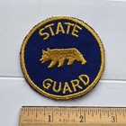 Vintage California State Guard Defense Force Guard Round Embroidered Patch — photo 1