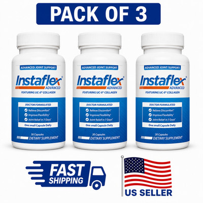 3 Pack Instaflex Advanced Joint Support Doctor Formulated 60 Capsules 