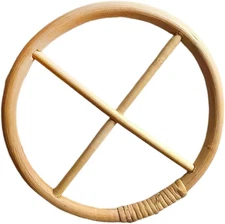 1Pc Brown Wind Chime Circles,Diy Wind Chimes, Long Lasting House Garden Chime Pa