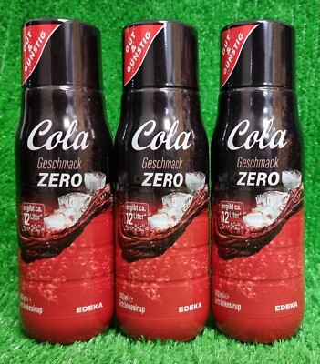 (10,60 /l) 3x Cola Zero Getränke Sirup Gut &Günstig 0,5l Versand0 