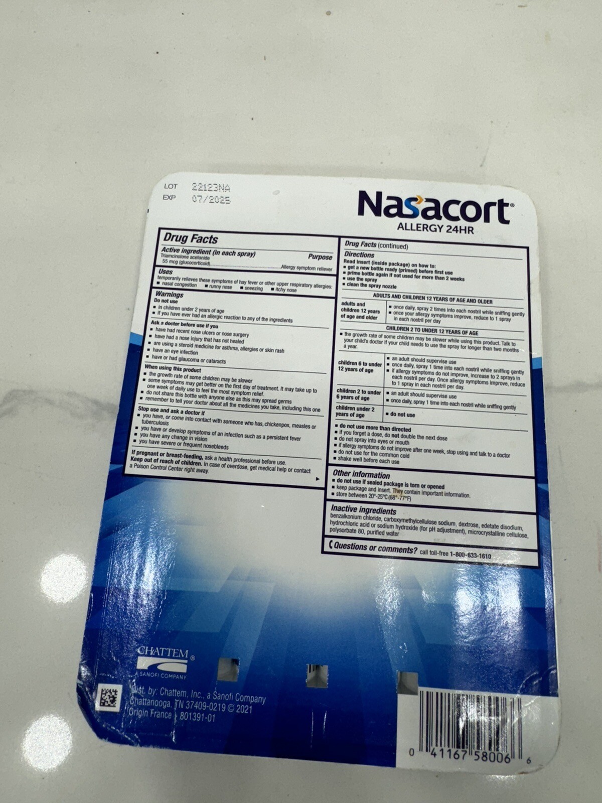 Nasacort Allergy 24 Hour, 0.57 Fluid Ounce, ApMpGI 4 Pack (120 Sprays ...