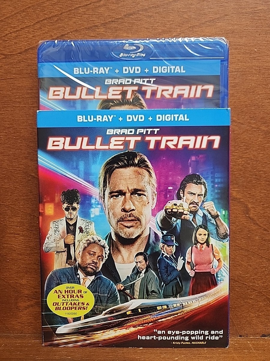 Bullet Train Movie Blu-Ray + DVD + Digital with Slipcover