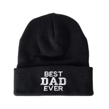Best Dad Ever Embroidered Beanie Winter Hat dad gift dad beanie dad hat