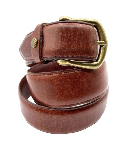 Vintage Coach 7600 British Tan Leather Belt Size 32 Classic  display picture 2