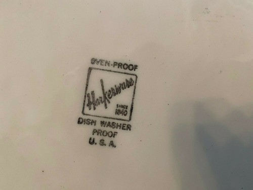 Harkerware primavera bronceado cacao plato de cena 10" arkerware marca tinta negra - Imagen 3 de 3