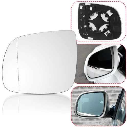 Left Driver Side Mirror Glass Heated Fits for AUDI Q5 Q7 SQ5 with Backing Plate