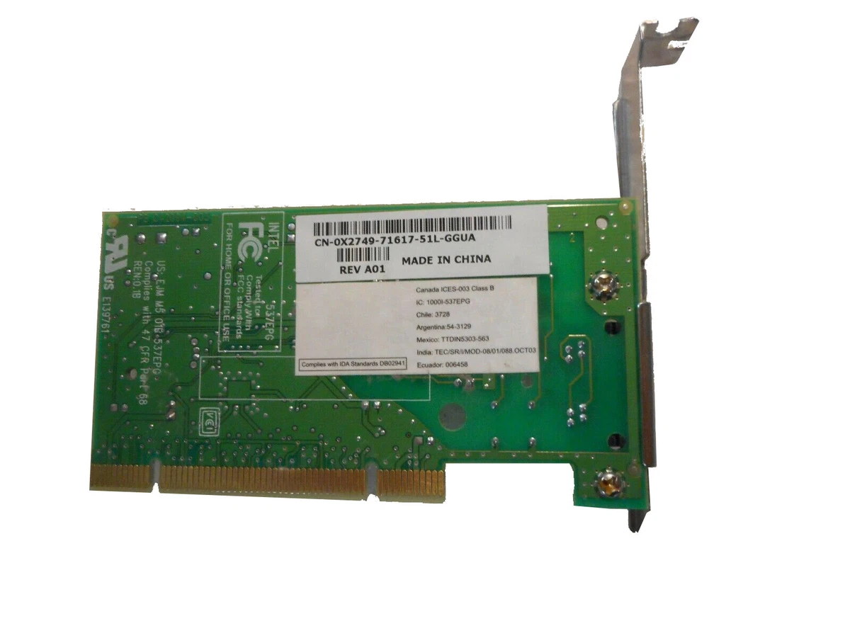 Intel D-1156i KB581604/02 PCI Dial up Modem Card THA01 X2749 | eBay
