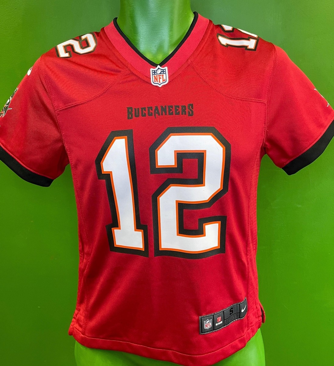NFL Tampa Bay Buccaneers Tom Brady #12 Game Jersey Youth Small