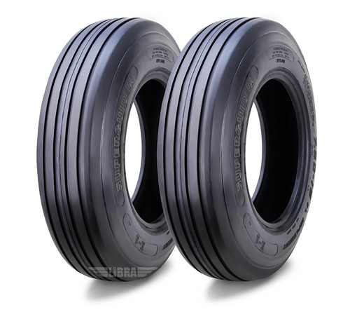 SUPERGUIER Heavy Duty 11L-15 Rib Implement Tire I-1 Pattern 12 Ply Set 2 -16010