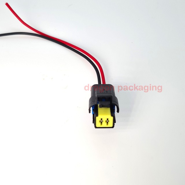 2-Pin Alternator Repair Plug Connector For Bosch Valeo - 15cm Lead, Part # PL17-WL2