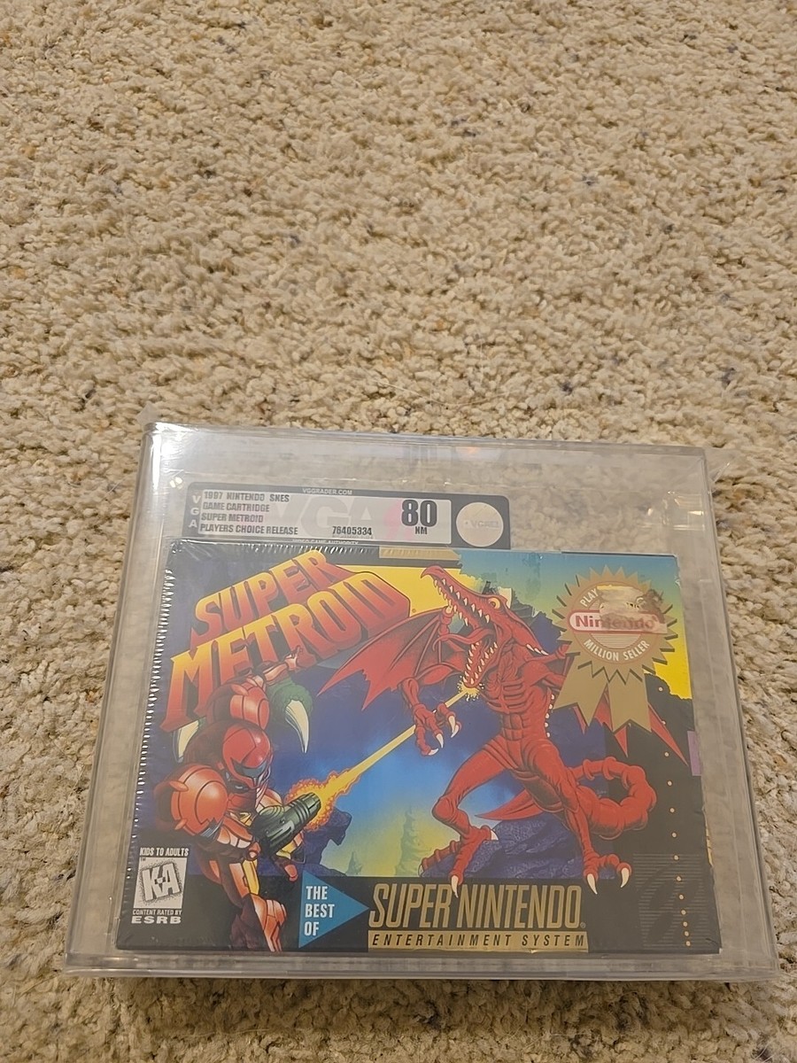 SNES Super Nintendo Super Metroid Players Choice SEALED VGA 80 NM