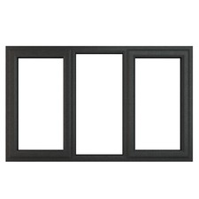 Image of PVC Double Glazed Window Casement Glass & Frame A Rated LH & RH Fixed Centre