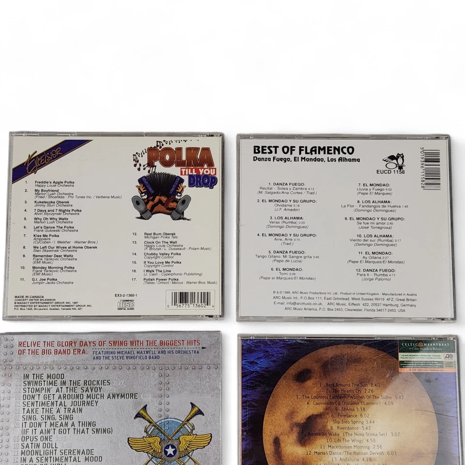 CD Lot of 6 Wacky Favorites Riverdance, Satin Doll, Polka, Flamenco, Demon Party Foto 3 de 4