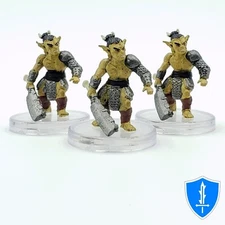 Goblin Fighter x3 - Return of the Dragons #6 D&D Icons of the Realms Miniature