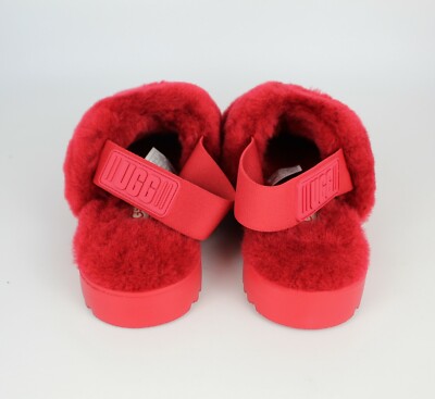 UGG ファー付きクッション　シープスキン ピロー　レッド UGG ファー付きクッション シープスキン ピロー レッド UGG ファー付き