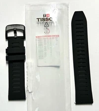 Original Tissot T-Touch Connect For CASE-BACK# T153420A Black Rubber Band Strap