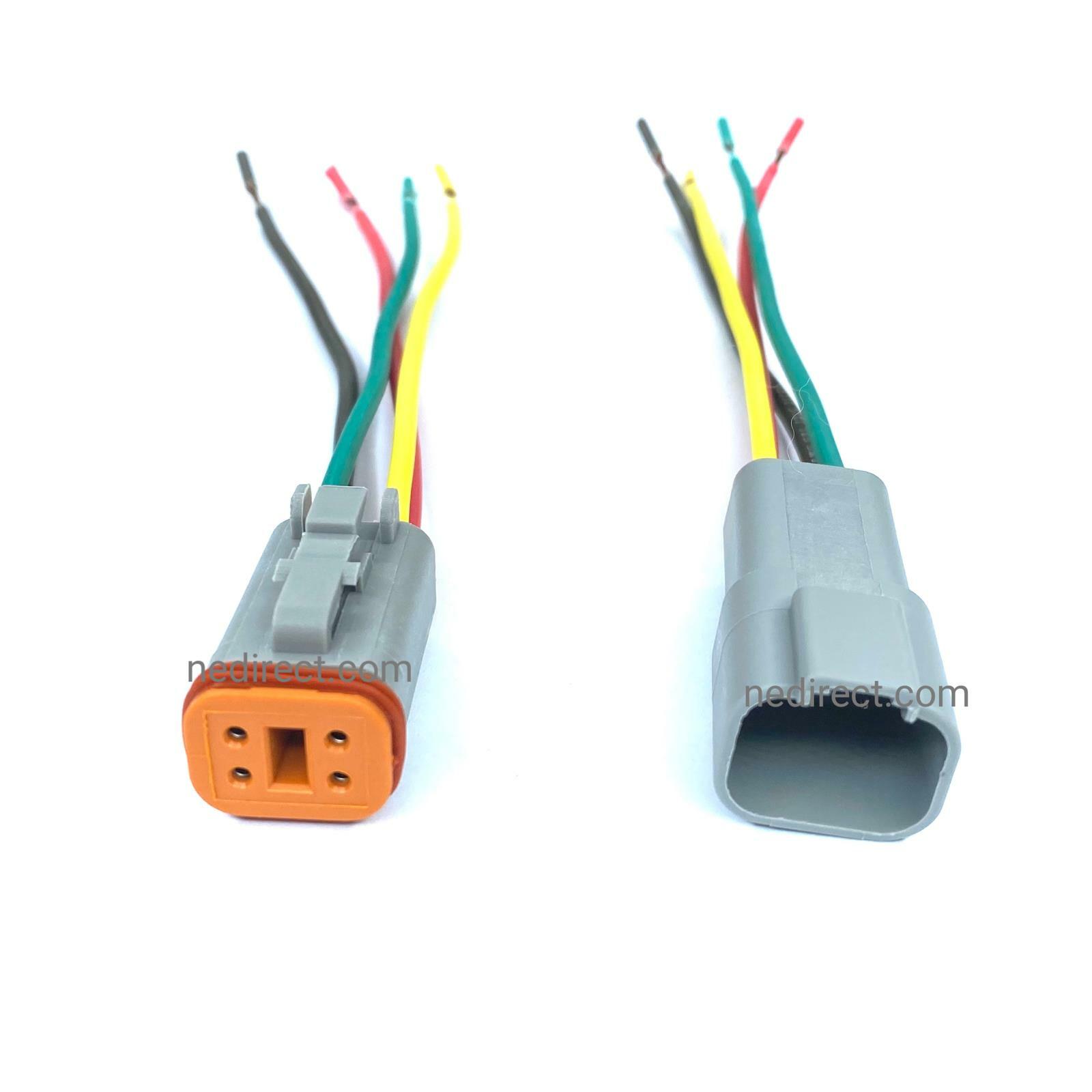 Deutsch DT 4-pin Pigtail Kit 14AWG Pure Copper GPT Wire (Made In USA - Foto 4