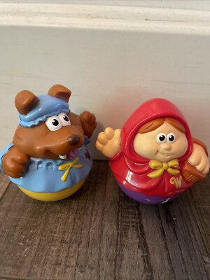 Playskool Weeble Wobble Little Red Riding Big Bad Wolf 2004 Toddler Toy