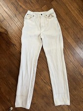 Vintage 70  s Wrangler Misses Full Fit Size 6 33  InseamDenim Jean Made USA Cream