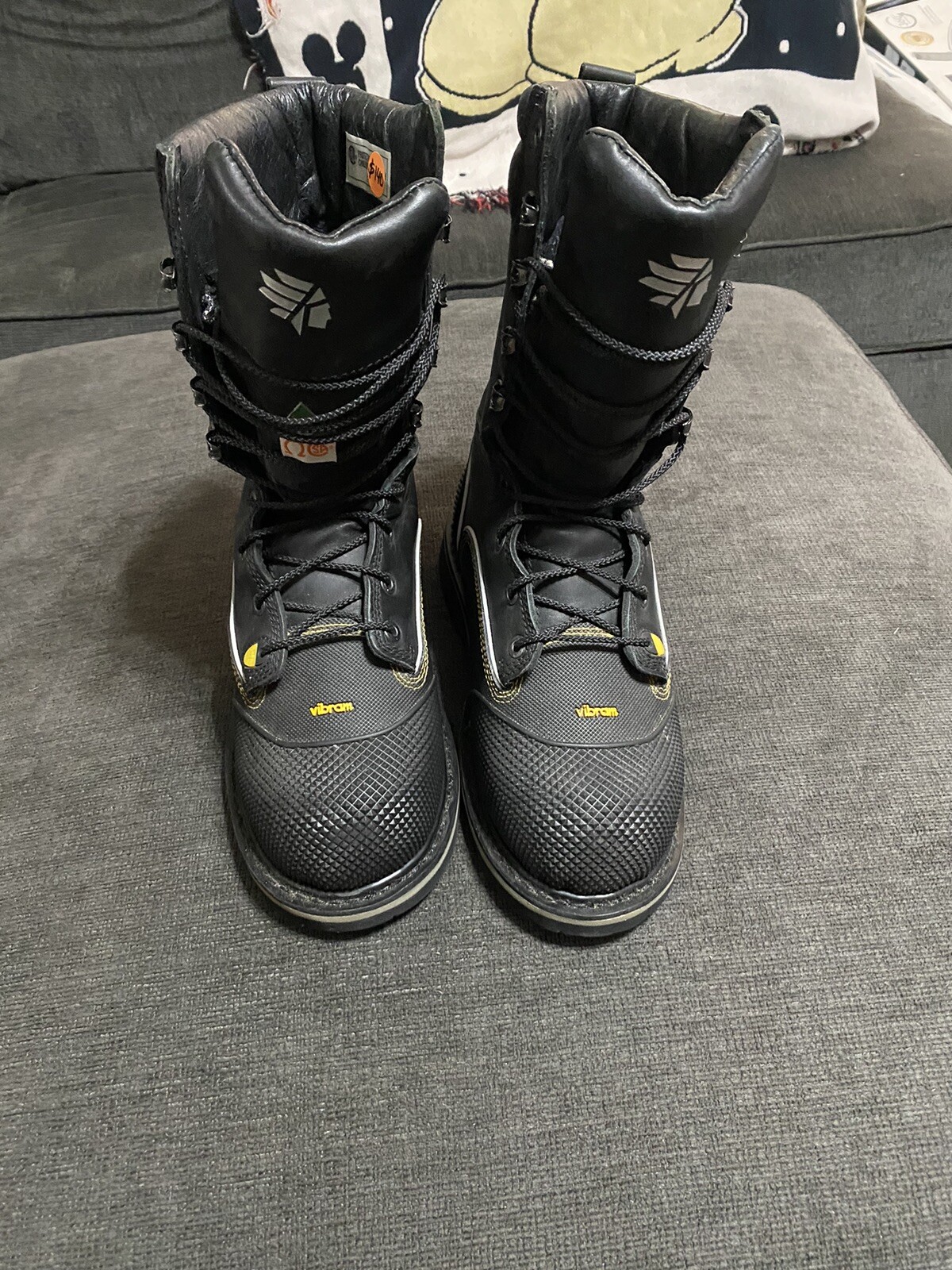 EUC LaCrosse Vibram Men 9.5 Fire Fighting Firetec Long Wall 10” Boot