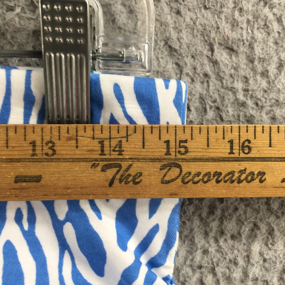 Saia Midi Diane Von Furstenberg Linha A Feminina M Galho Marinho Malha Azul Casual NOVA - Imagem 4 de 4