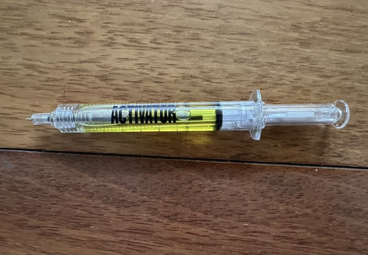 THE SUBSTANCE (2024) Horror Activator Syringe Pen Theater Studio Promo