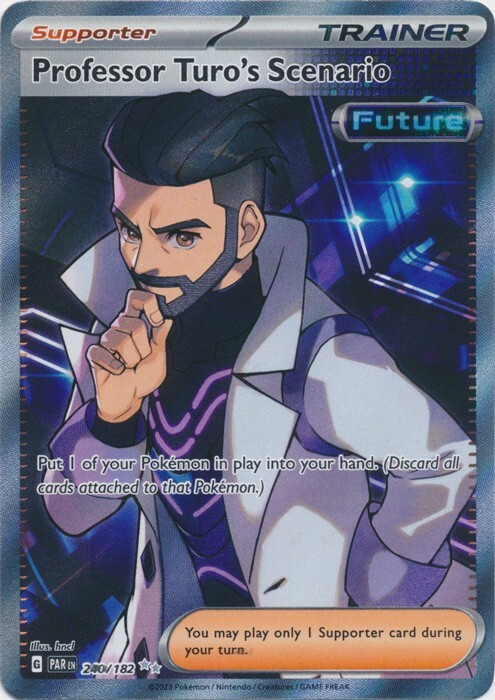 Professor Turo's Scenario -  240/182  Ultra Rare Paradox Rift Pokemon TCG