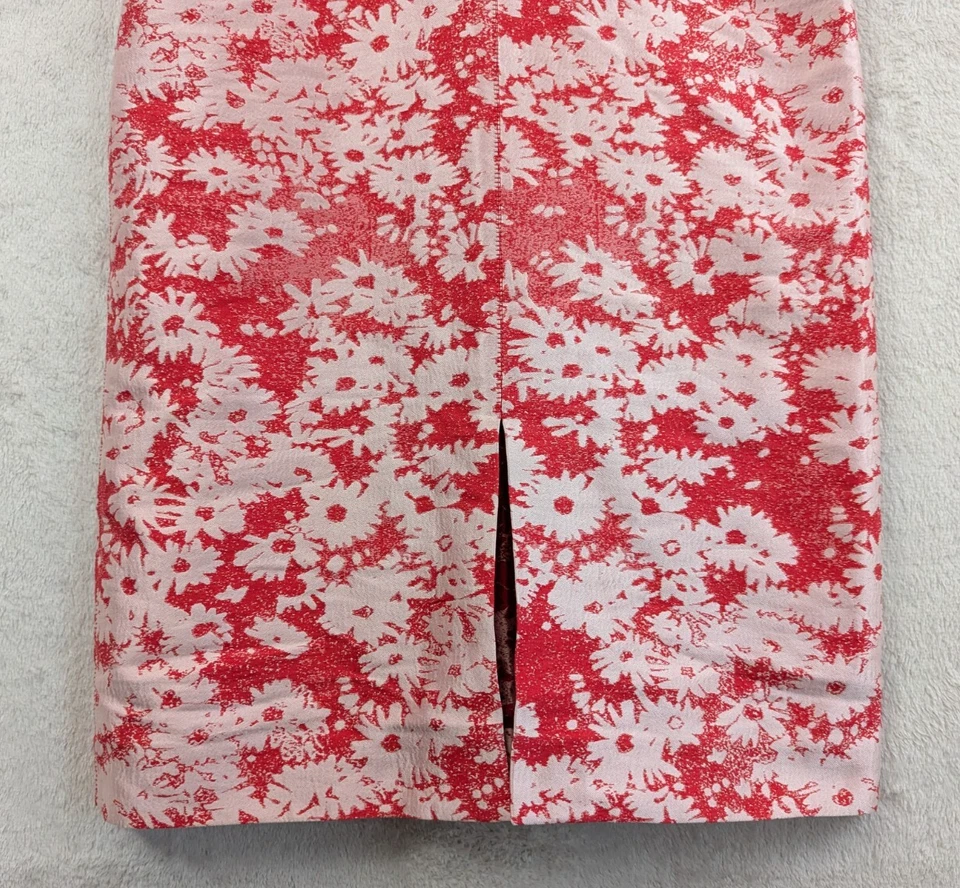 STELLA McCARTNEY SZ 40 连衣裙提花粉色花卉印花无袖背心 1143 — 第 3/4 张图片