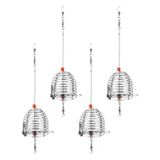 4pcs Fishing Lure Cage Fishing Trap Cage Fishing Bait Trap Bait Cage for Adults