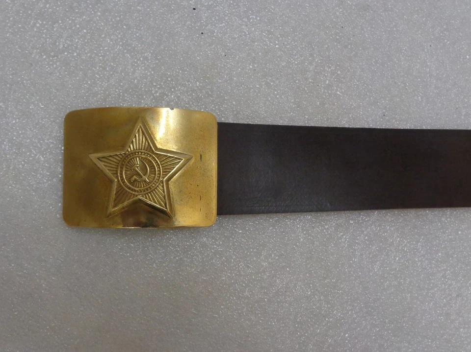 De colección Cinturón de Oficiales Soviéticos Hebilla de Estrella Equipo de Campo Militar Ruso Ejército de la URSS NUEVO EN STOCK Foto 4 de 4