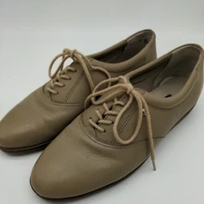 Easy Spirit Motion Leather Oxfords Women's Size US 7 Beige 