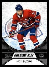 2021-22 Upper Deck Credentials - #26 Nick Suzuki - Montreal Canadiens
