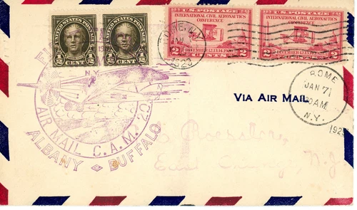 CAM 20 20E8 Rome NY to Albany NY January 7, 1929 - Roessler