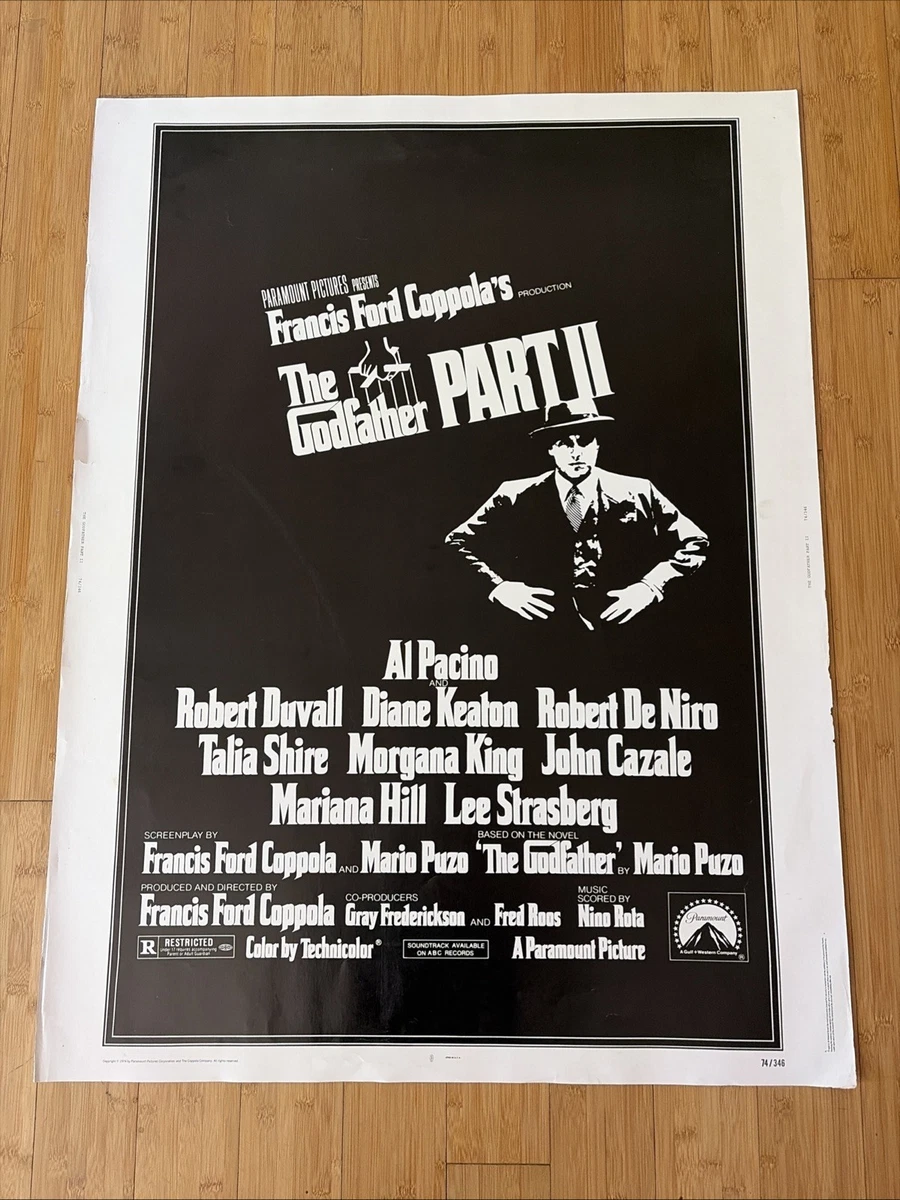 Godfather Movie Poster Indiana Movie Memorabilia Original US